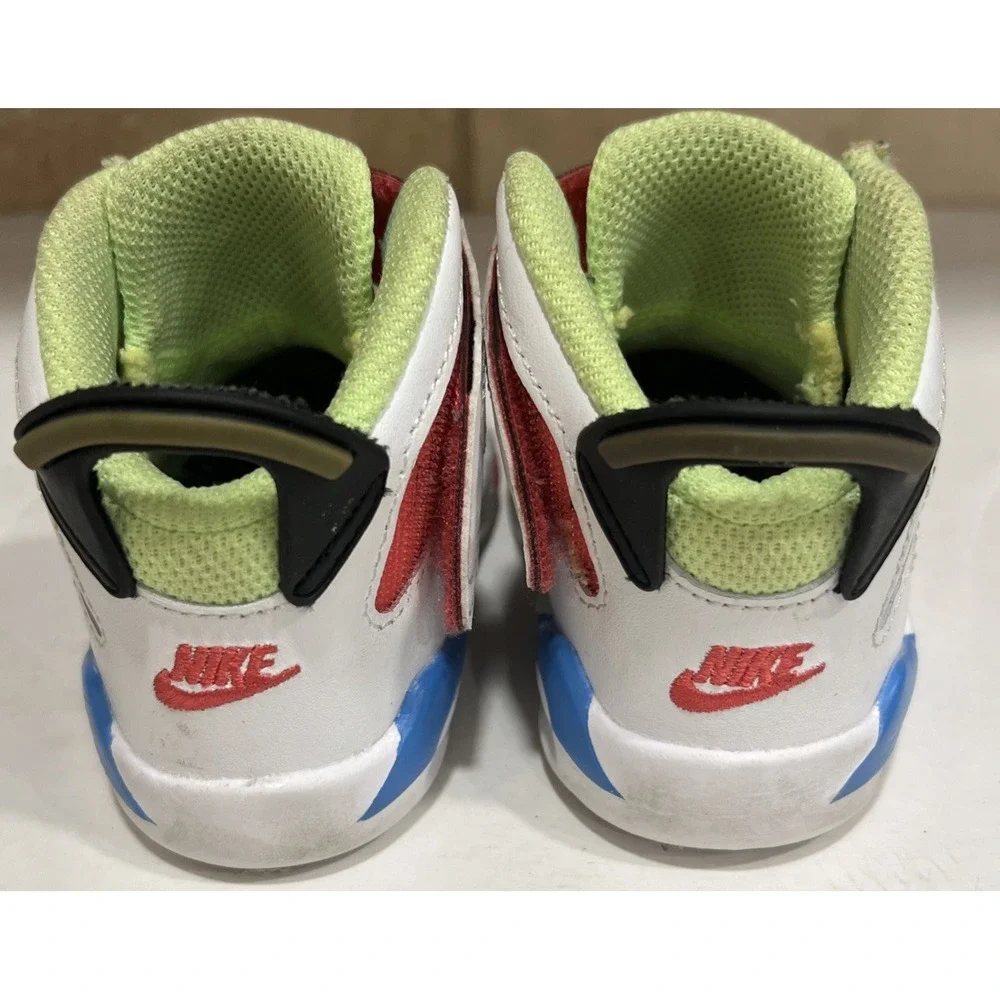 Nike Jordan Retro 6 Little Flex Size 6C CT4417-103 Hook Loop‎ Colorblock